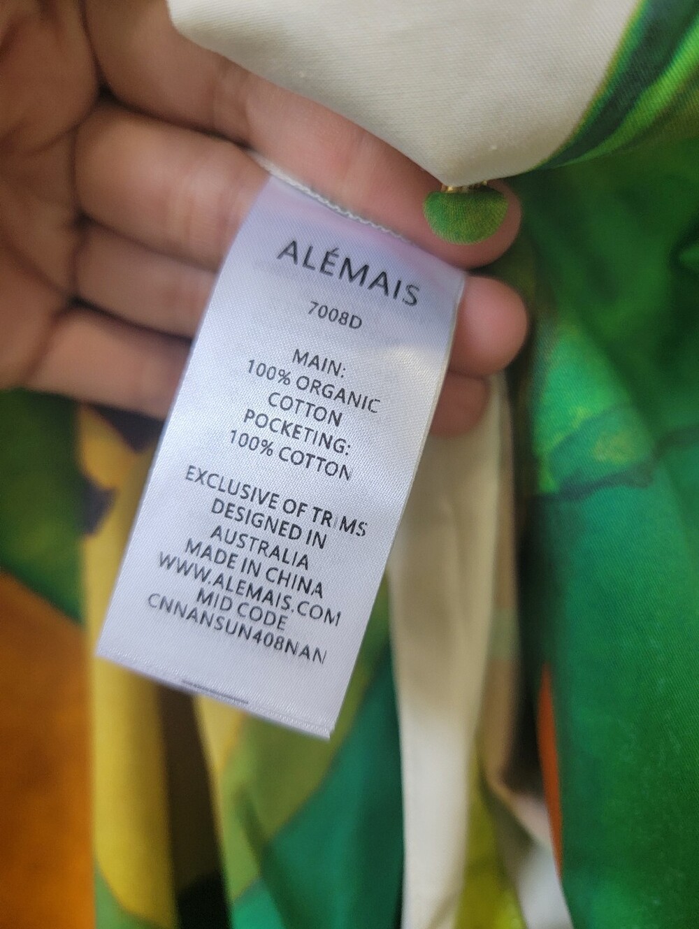 ALEMAIS mokshini shirtdress US 2 - Picture 10 of 10
